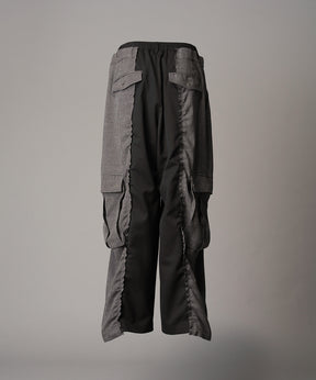 [26SS 预购] 花朵拼布复古休闲运动裤