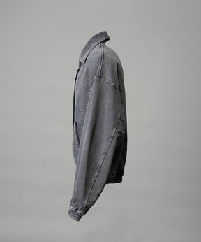 4 색 샹 브레이 세탁 가능한 양모 피크 라펠 더블 가슴 재킷