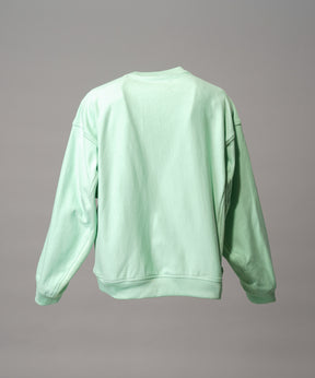 Crew Neck Prime-Over Pullover Sweatshirt