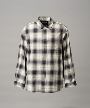 【Italian Dead Stock Fabric】Regular Collar Prime-Over Shirt