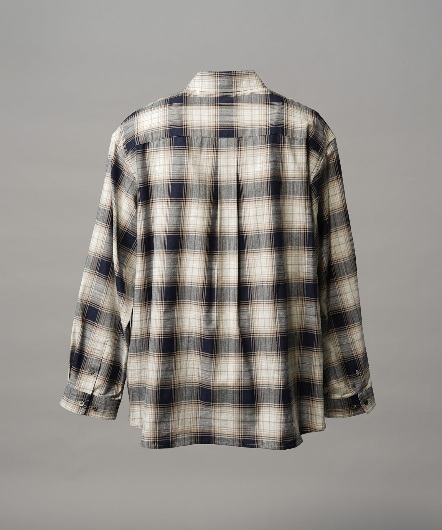 【Italian Dead Stock Fabric】Regular Collar Prime-Over Shirt