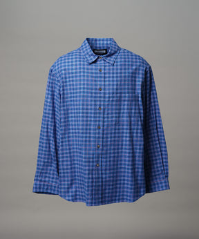 【Italian Dead Stock Fabric】Regular Collar Prime-Over Shirt