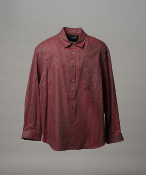 【Italian Dead Stock Fabric】Regular Collar Prime-Over Shirt