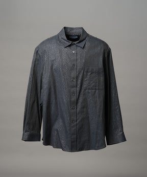 【Italian Dead Stock Fabric】Regular Collar Prime-Over Shirt