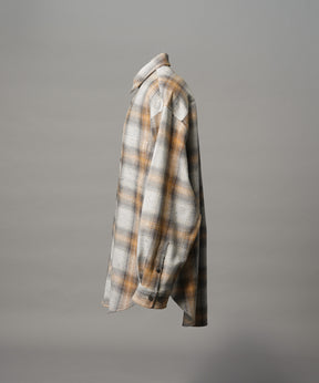 【Italian Dead Stock Fabric】Prime-Over Maxi Regular Collar Shirts Coat