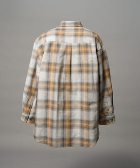 【Italian Dead Stock Fabric】Prime-Over Maxi Regular Collar Shirts Coat