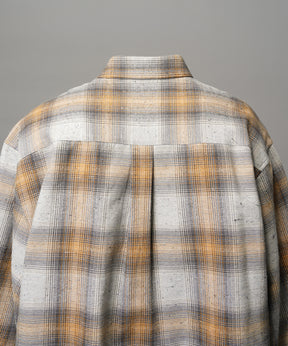 【Italian Dead Stock Fabric】Prime-Over Maxi Regular Collar Shirts Coat