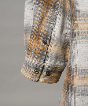 【Italian Dead Stock Fabric】Prime-Over Maxi Regular Collar Shirts Coat