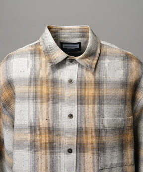 【Italian Dead Stock Fabric】Prime-Over Maxi Regular Collar Shirts Coat