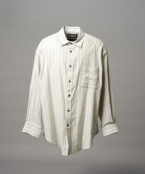 【Italian Dead Stock Fabric】Prime-Over Maxi Regular Collar Shirts Coat