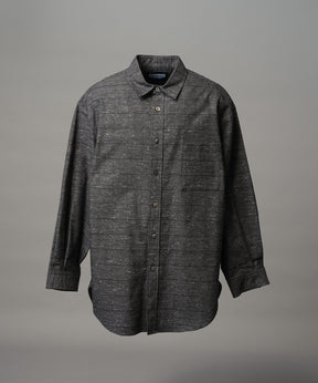 【Italian Dead Stock Fabric】Prime-Over Maxi Regular Collar Shirts Coat