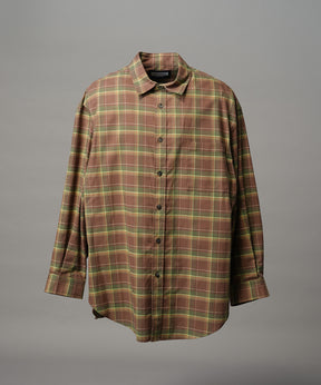 【Italian Dead Stock Fabric】Prime-Over Maxi Regular Collar Shirts Coat