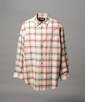 【Italian Dead Stock Fabric】Prime-Over Maxi Regular Collar Shirts Coat