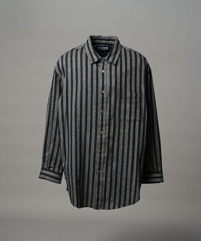 【Italian Dead Stock Fabric】Prime-Over Maxi Regular Collar Shirts Coat