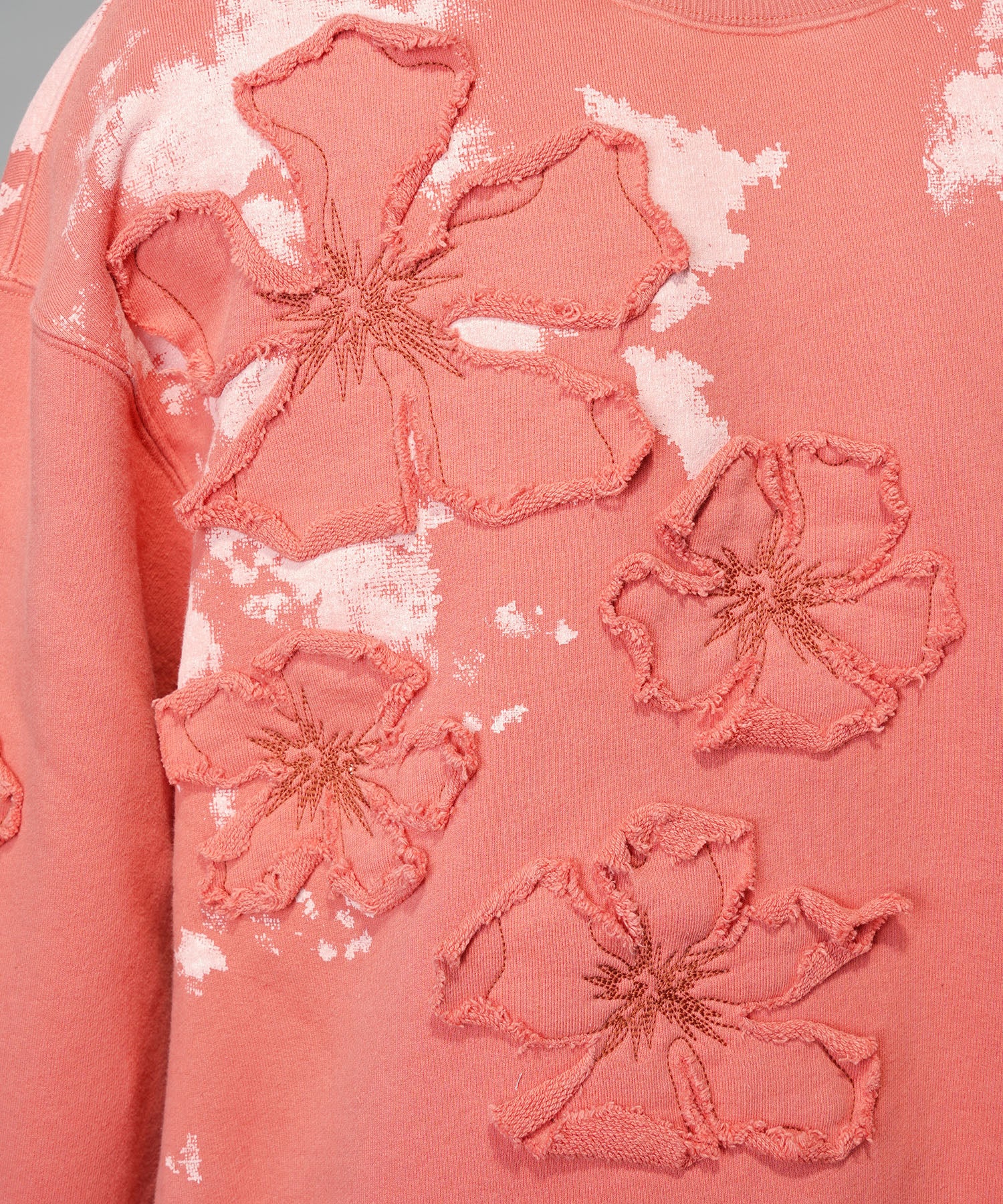 Flower Patch Prime-Over Crew Neck Sweatshirt