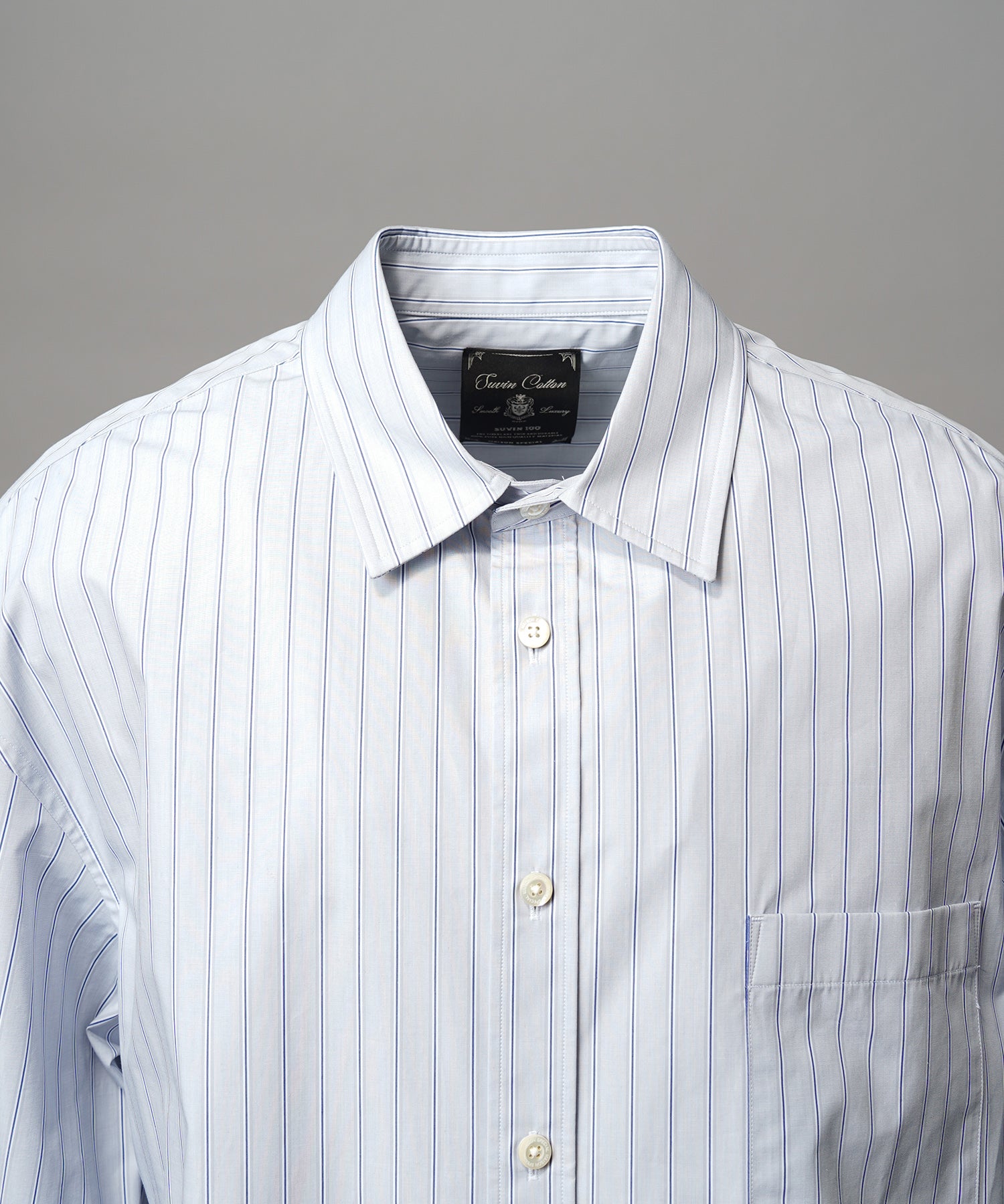 120/2 Suvin Cotton Typewriter Prime-Over Shirt Coat