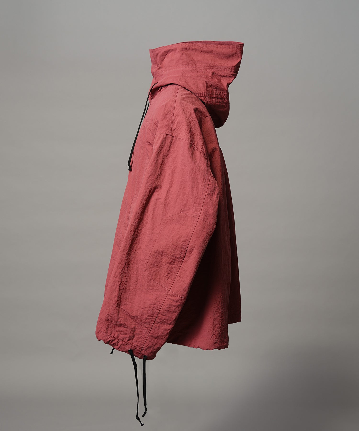 Washed Nylon Prime-Over Anorak Hoodie