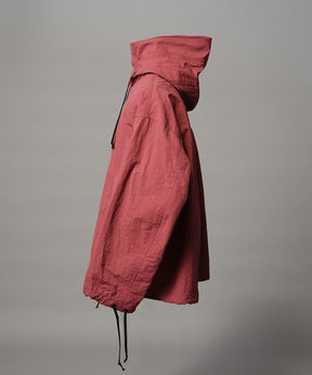 Washed Nylon Prime-Over Anorak Hoodie