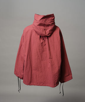 Washed Nylon Prime-Over Anorak Hoodie