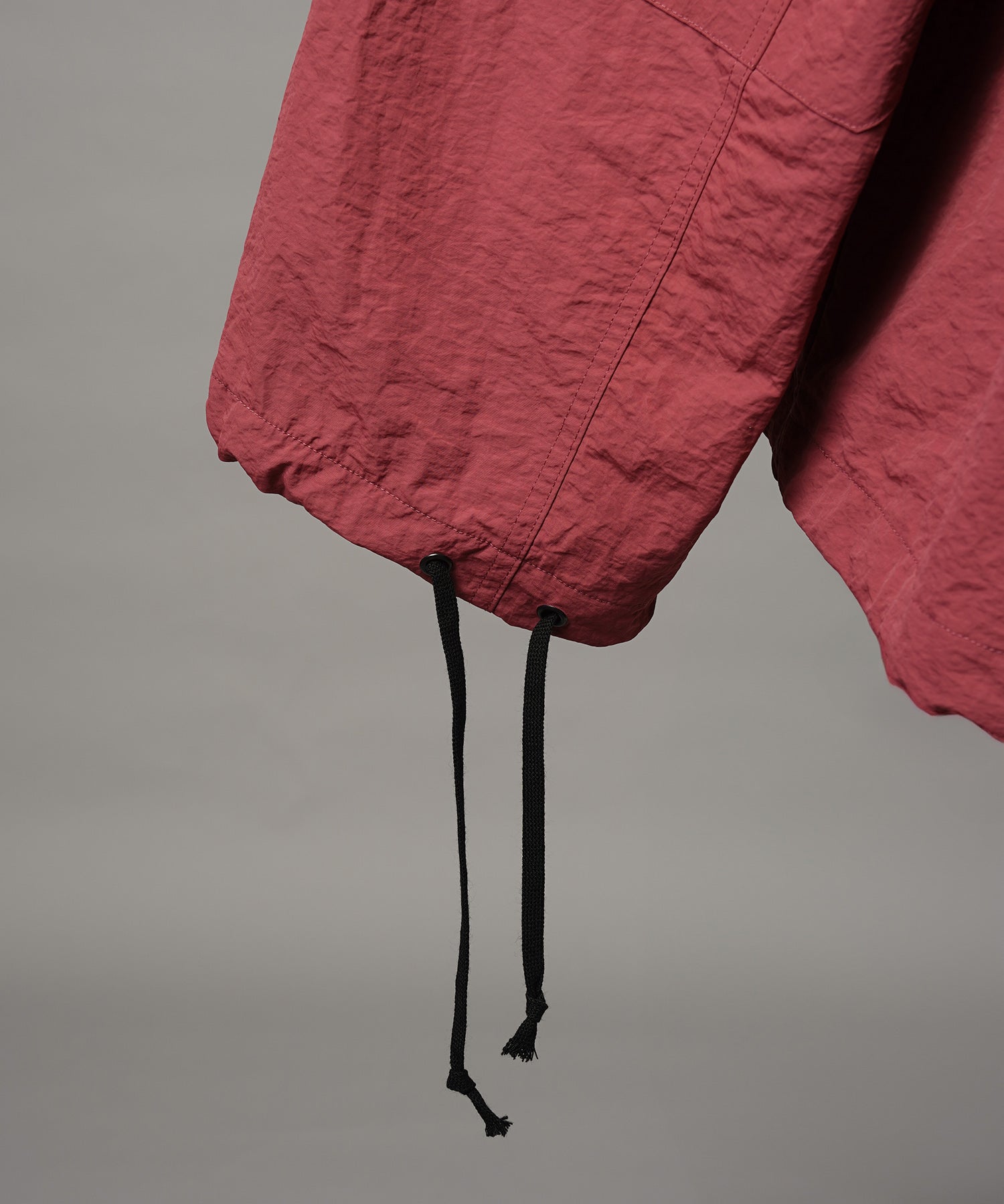 Washed Nylon Prime-Over Anorak Hoodie