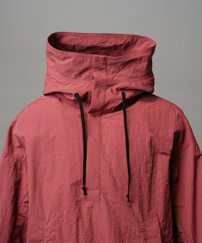 Washed Nylon Prime-Over Anorak Hoodie