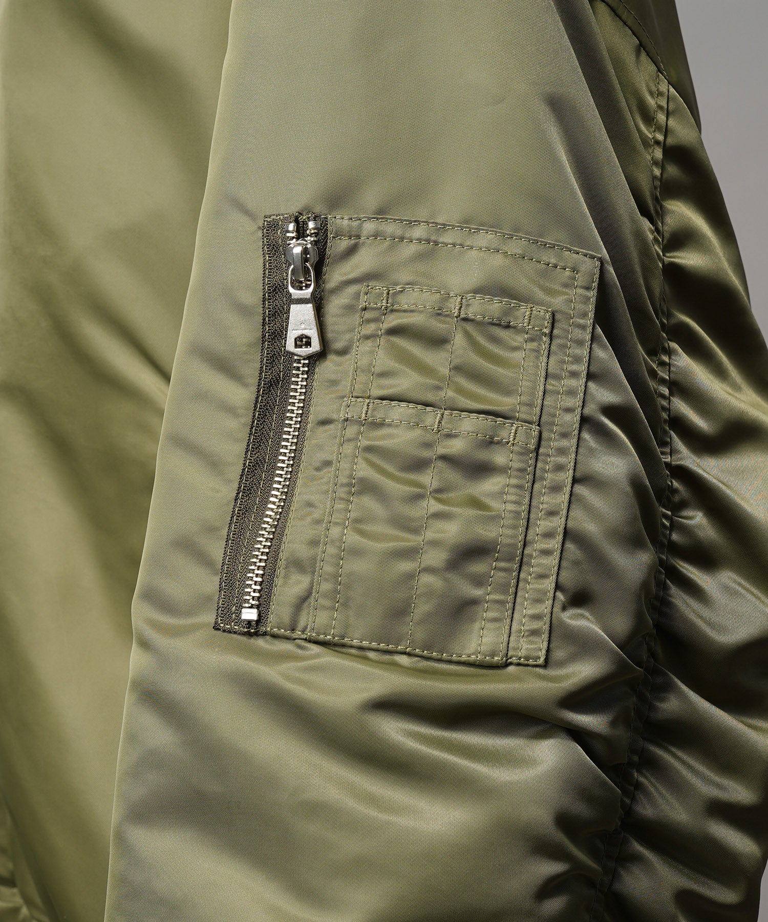 Prime-Over Nylon MA-1 Bomber Jacket