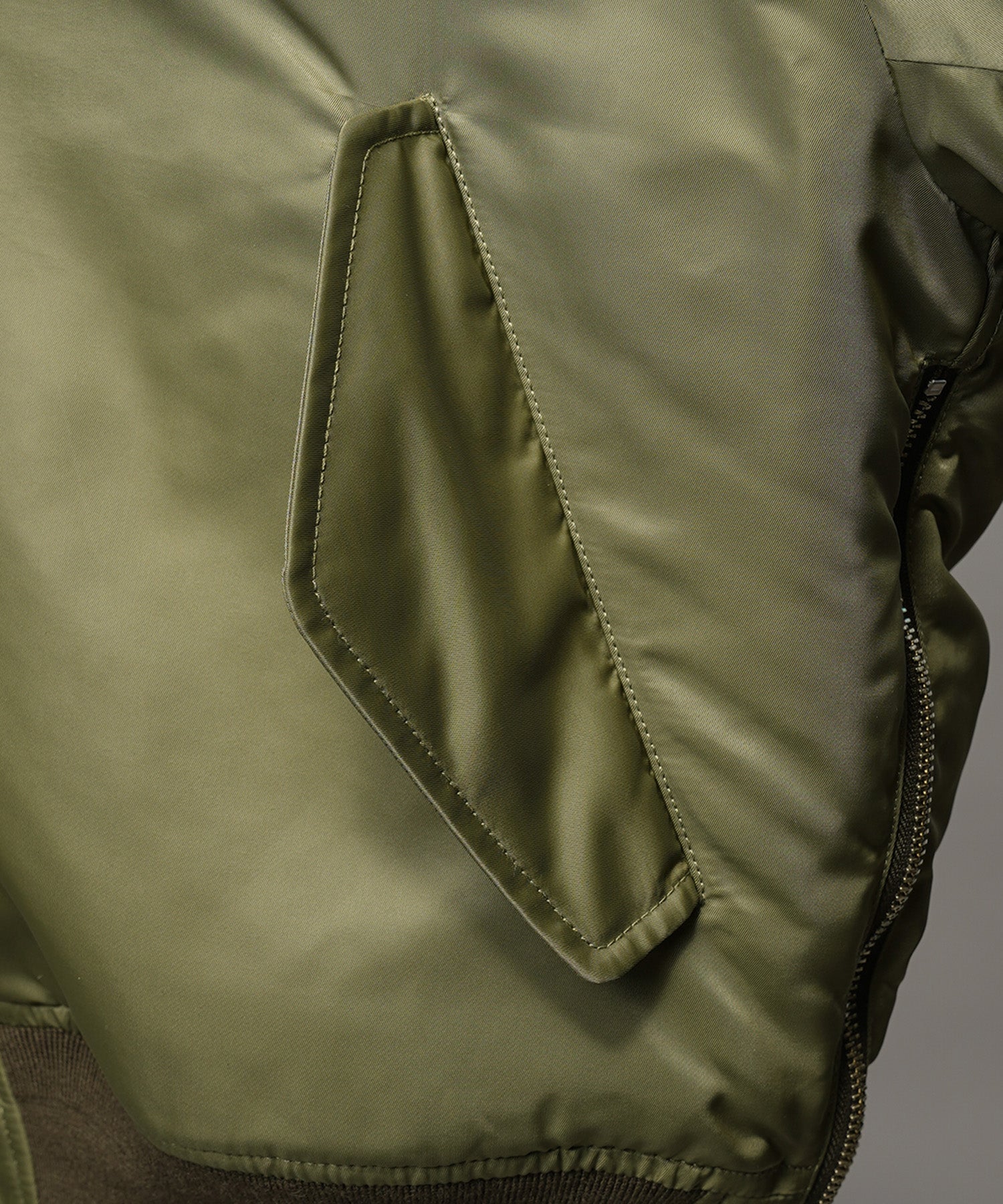 Prime-Over Nylon MA-1 Bomber Jacket