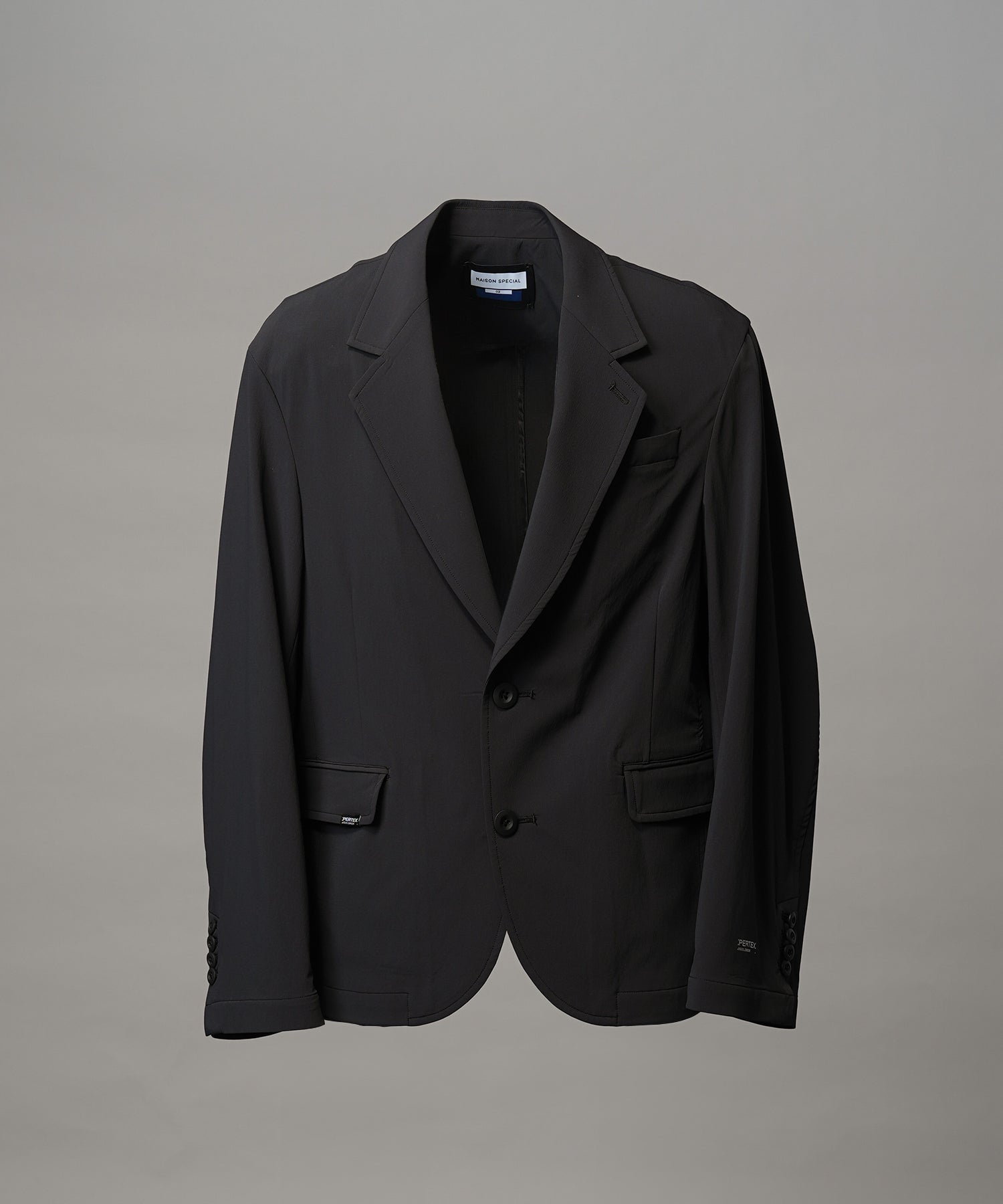 4 Colors Chambray Washable Wool Peaked Lapel Double Breasted Jacket