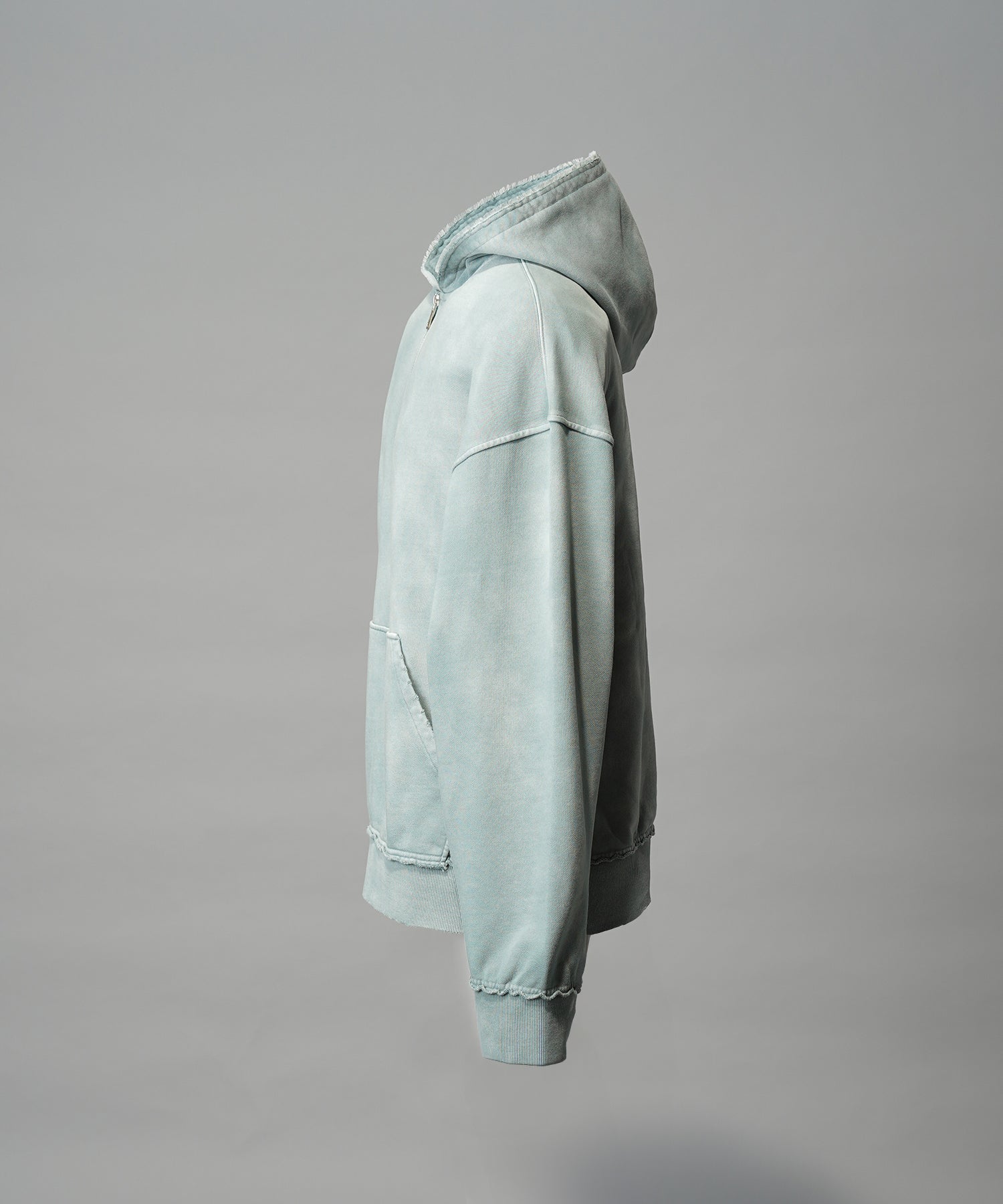 Deep Front Neck Prime-Over Half-zip Hoodie