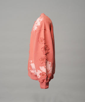 Flower Patch Prime-Over Crew Neck Sweatshirt