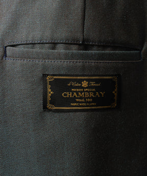 4種顏色Chambray可洗的羊毛整個Prime One Tuck寬褲子