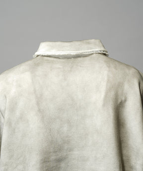 Deep Front Neck Prime-Over Polo Sweatshirt