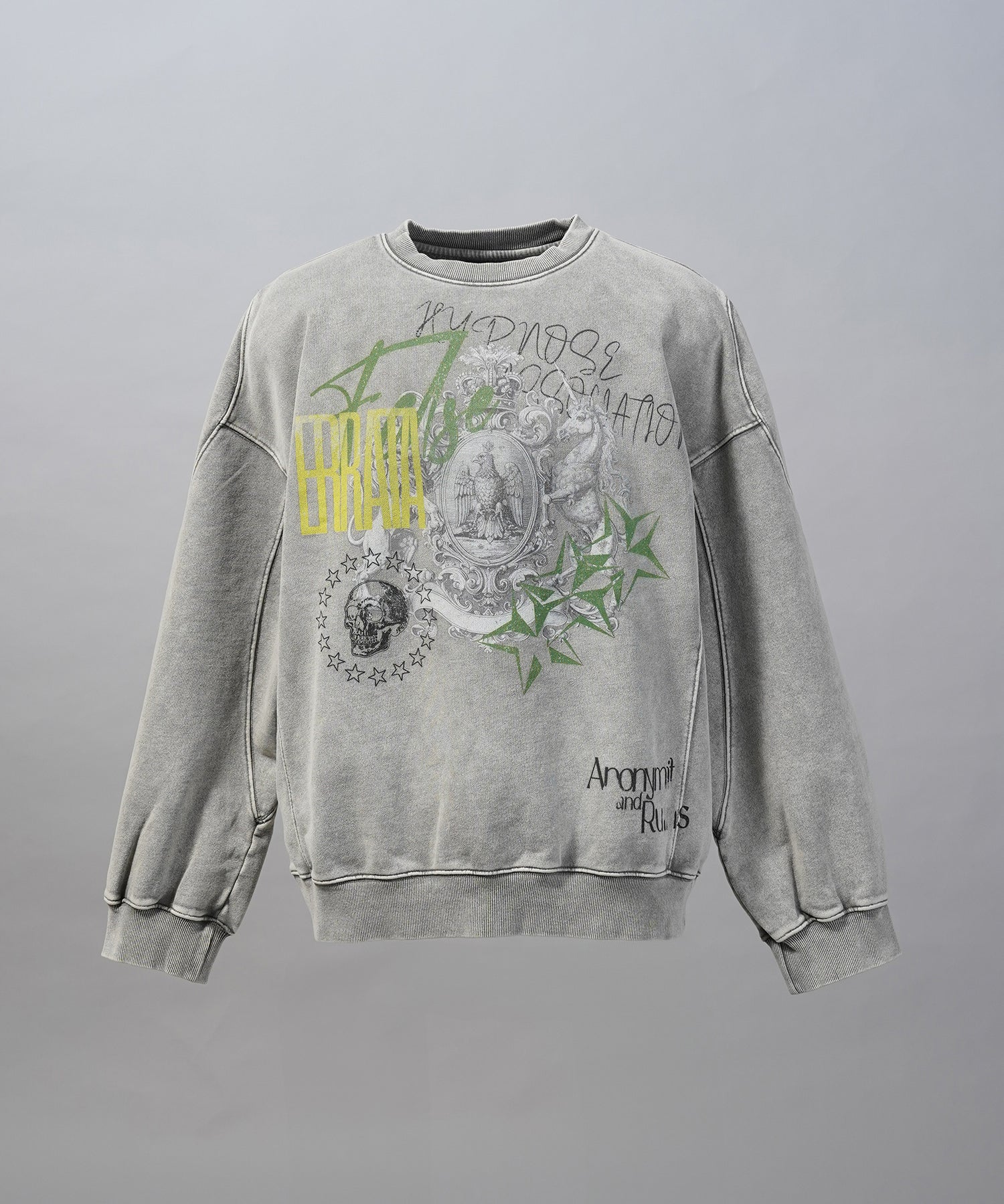【Hypnose Association for MAISON SPECIAL】「STAR」Prime-Over Crew Neck Sweatshirt