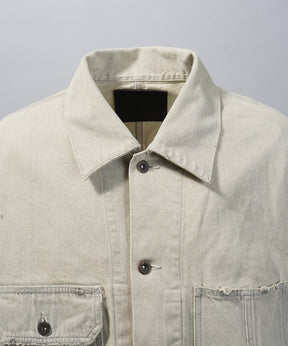 4 색 샹 브레이 세탁 가능한 양모 피크 라펠 더블 가슴 재킷