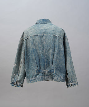 4 색 샹 브레이 세탁 가능한 양모 피크 라펠 더블 가슴 재킷