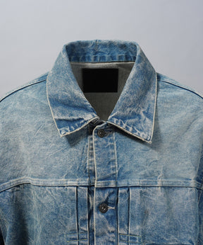 4 색 샹 브레이 세탁 가능한 양모 피크 라펠 더블 가슴 재킷