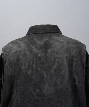 4 색 샹 브레이 세탁 가능한 양모 피크 라펠 더블 가슴 재킷