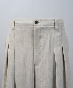 【26SS PRE-ORDER】Triacetate Prime-Wide Two-tuck Slacks