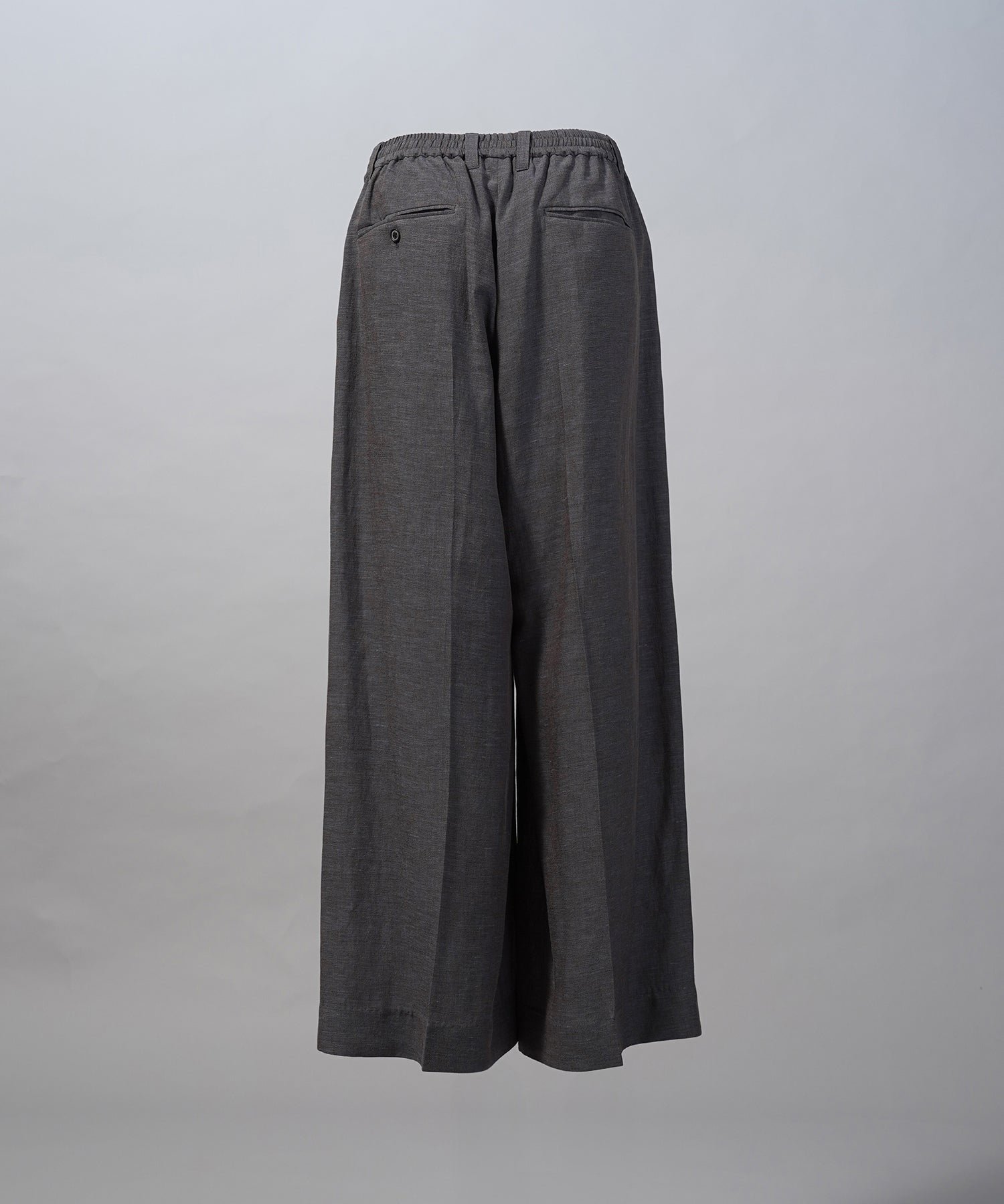 【26SS PRE-ORDER】Mix Linen One-tuck Prime-Wide Baggy Slacks