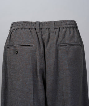 【26SS PRE-ORDER】Mix Linen One-tuck Prime-Wide Baggy Slacks