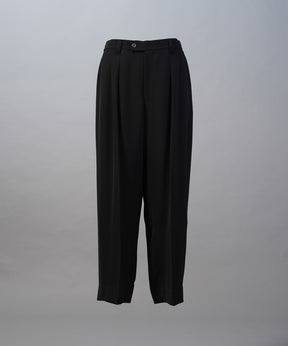 【26SS PRE-ORDER】Wooly Mesh One-tuck Prime-Wide Tapered Slacks