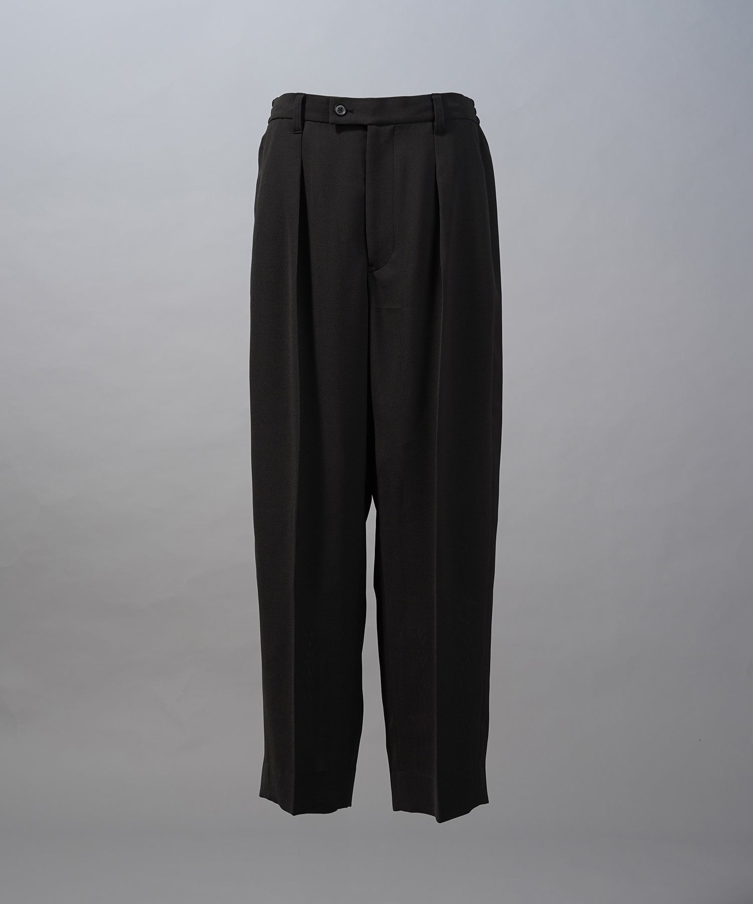 【26SS PRE-ORDER】Wooly Mesh One-tuck Prime-Wide Tapered Slacks