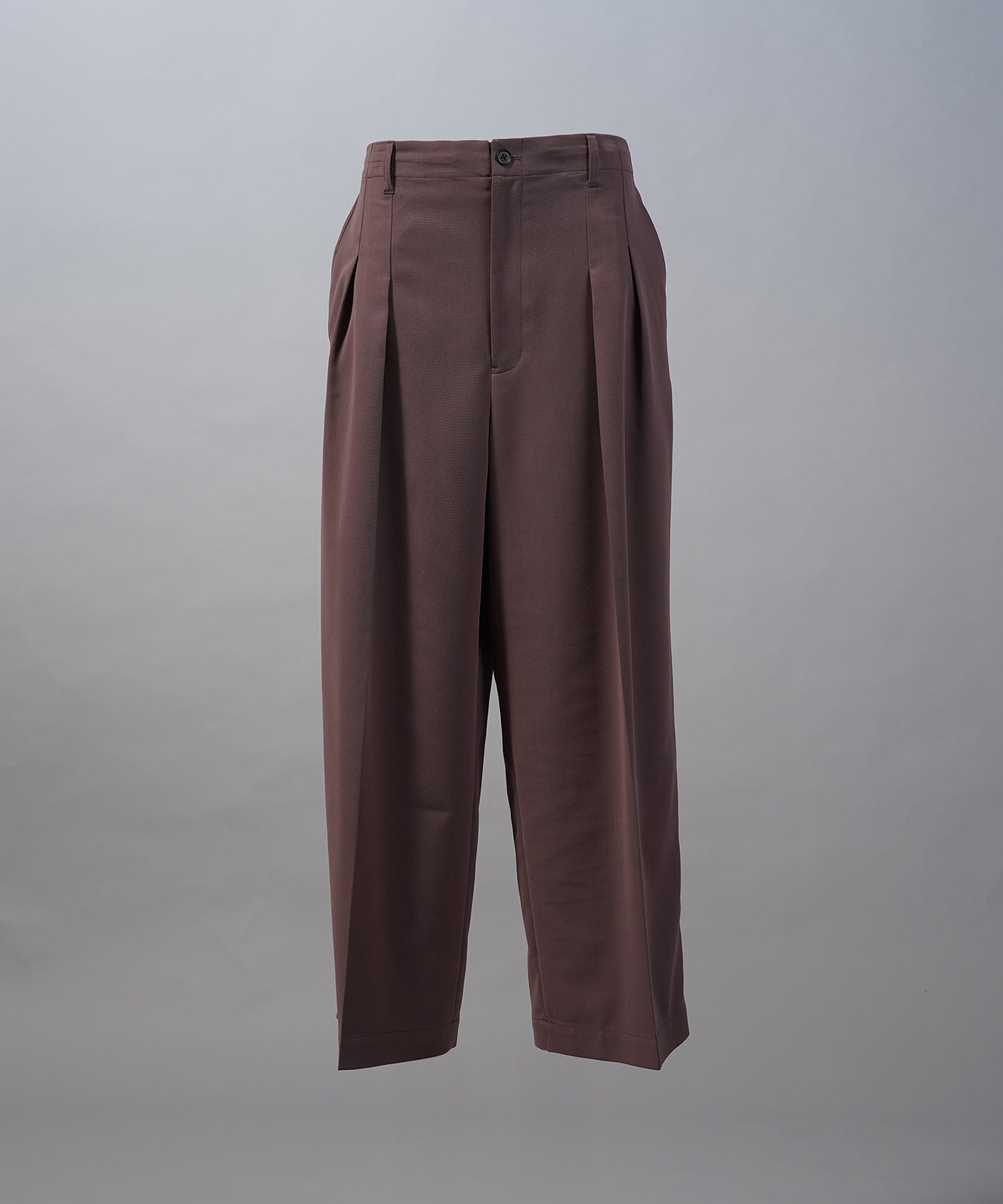 【26SS PRE-ORDER】Crispy Cross Calze Two-tuck Prime-Wide Slacks