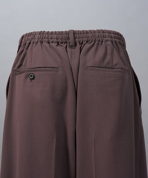 【26SS PRE-ORDER】Crispy Cross Calze Two-tuck Prime-Wide Slacks