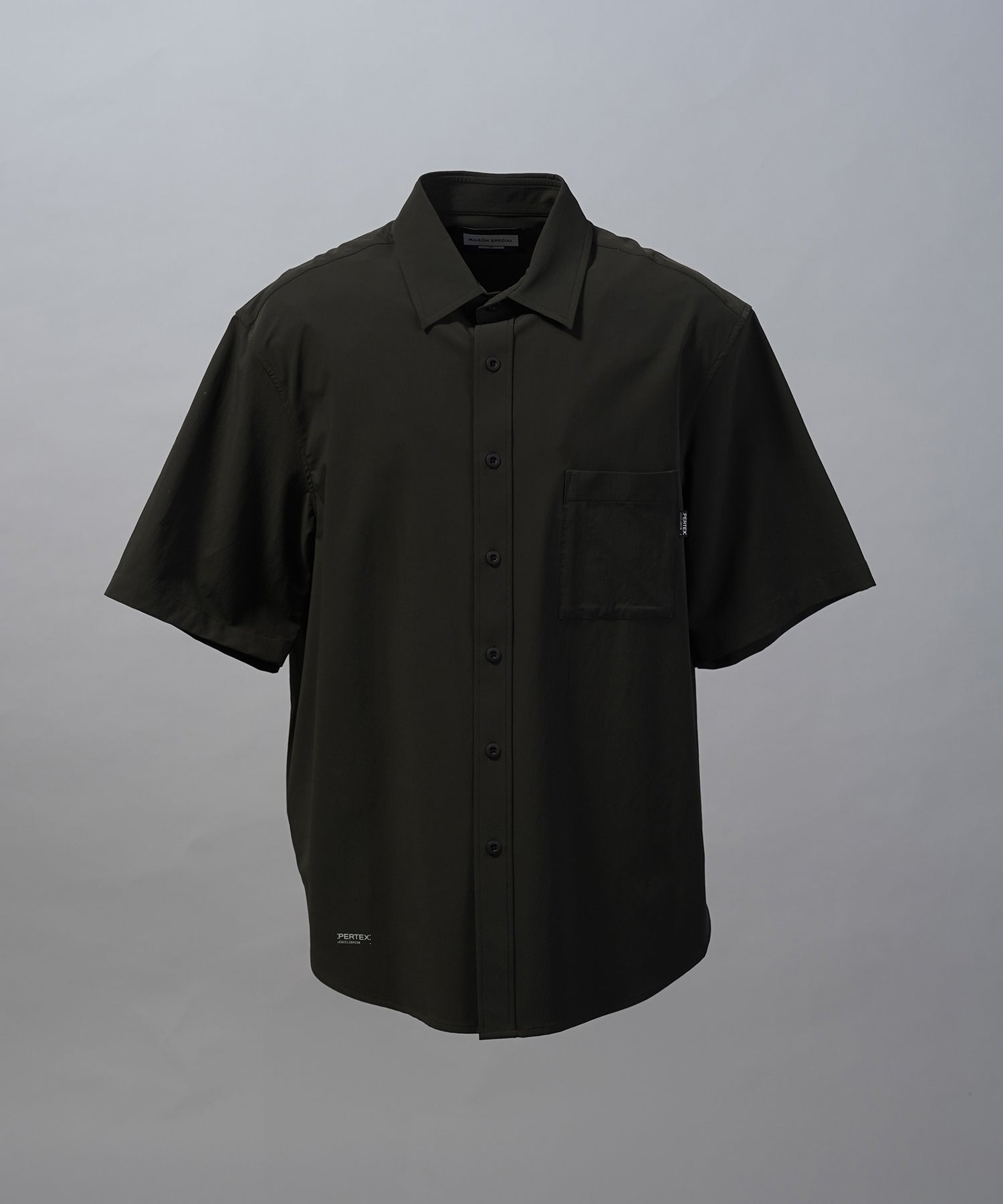 PERTEX】Regular Collar Prime-Over Short Sleeve Shirt
