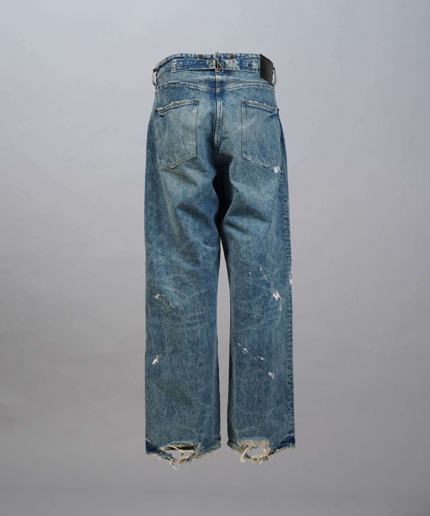 4 Colors Chambray Washable Wool Peaked Lapel Double Breasted Jacket