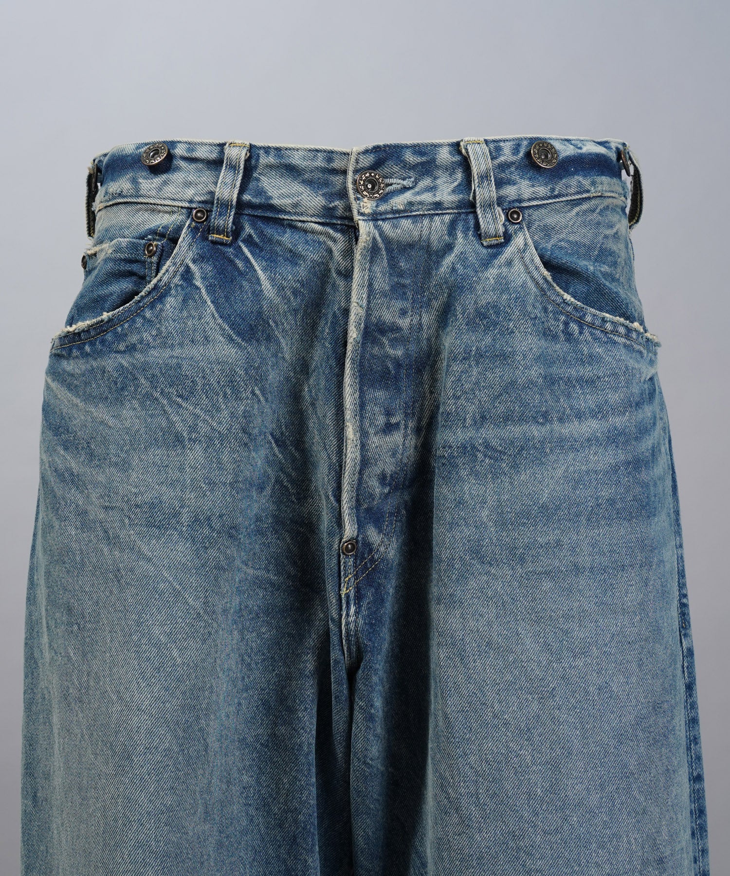 4 Colors Chambray Washable Wool Peaked Lapel Double Breasted Jacket