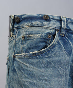 4 Colors Chambray Washable Wool Peaked Lapel Double Breasted Jacket