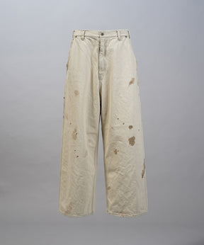 [26SS 预购] 花朵拼布复古休闲运动裤