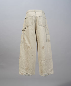 [26SS 预购] 花朵拼布复古休闲运动裤